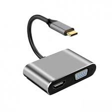 HUB ADAPTADOR TIPO C  USB+HD+USB3.0+VGA