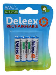 PILA RECARGABLE AA DELEEX X4