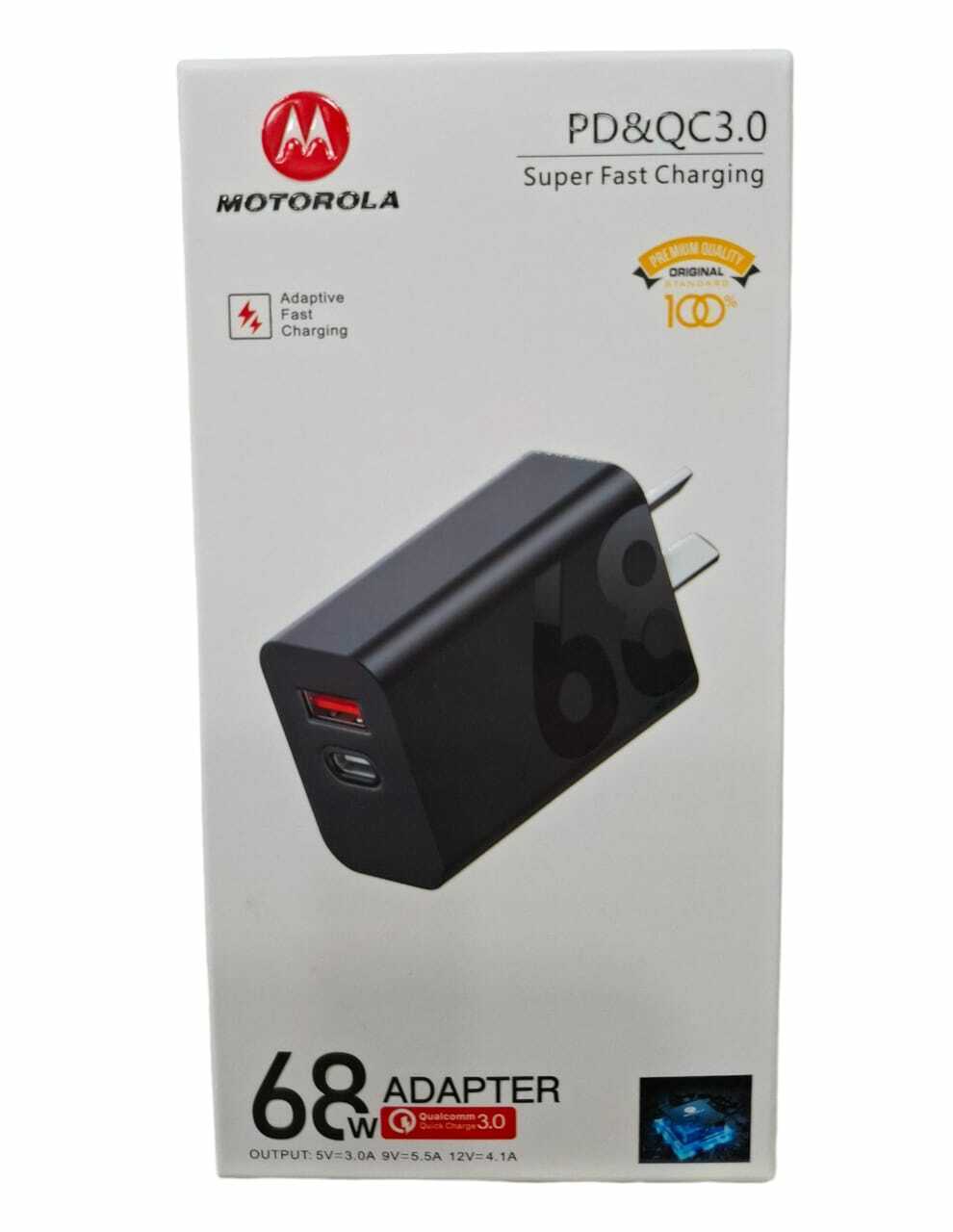 CARGADOR MOTOROLA NO ORIGINAL 68W TC / X50