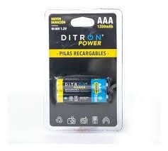PILA RECARGABLE DITRON/NOGA AAA X 2 1350MAH/1300