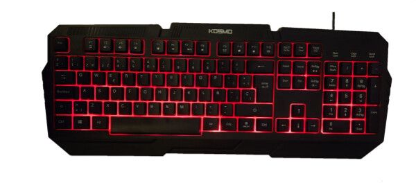 TECLADO CON CABLE RGB KOSMO  TEC-1