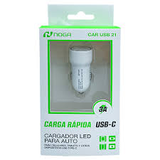 CARGADOR AUTO 3A NOGA CAR USB 21/ IBEK / PD