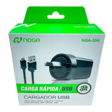 CARGADOR NOGA NGA-358 CON CABLE V8